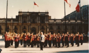 Präsidentenpalast La Moneda Santiago de Chile 1984